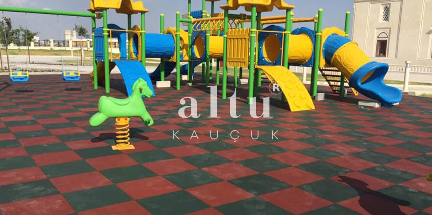 BETONA DÖŞENEN KAUÇUK KARO ZEMİN KAPLAMASI