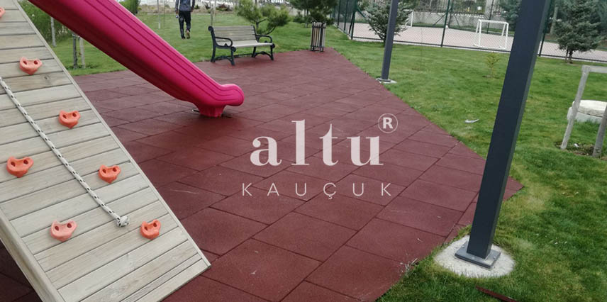 BETONA DÖŞENEN KAUÇUK KARO ZEMİN KAPLAMASI